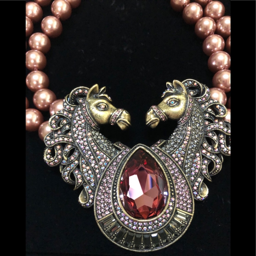 SOLD Heidi Daus “off to the races” necklace